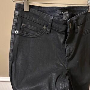 Joe Fresh Women’s Black Coated Skinny Jeans